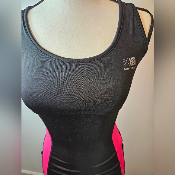 Karrimor Long Bra Stretch Run Top W/Back Shoulder Pocket Size XS #W-353 - Picture 6 of 15